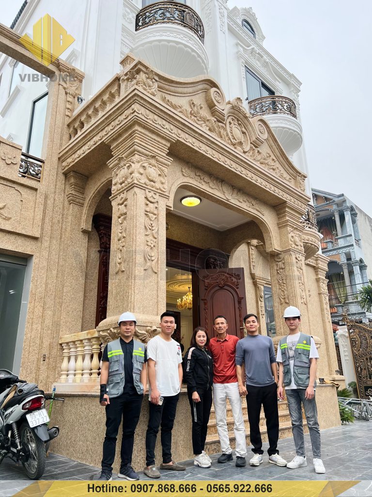   ( hình ảnh thực té mẫu nhà tân cổ điển )