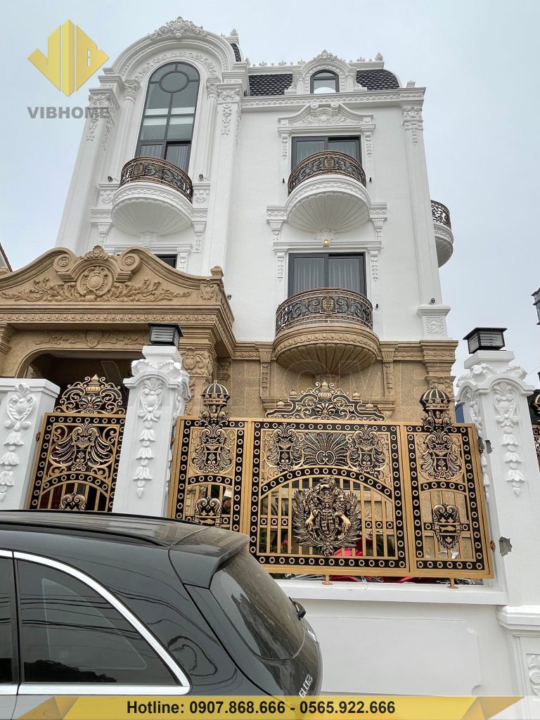   ( hình ảnh thực té mẫu nhà tân cổ điển )