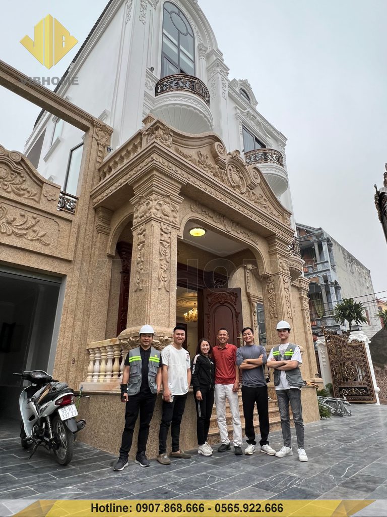   ( hình ảnh thực té mẫu nhà tân cổ điển )