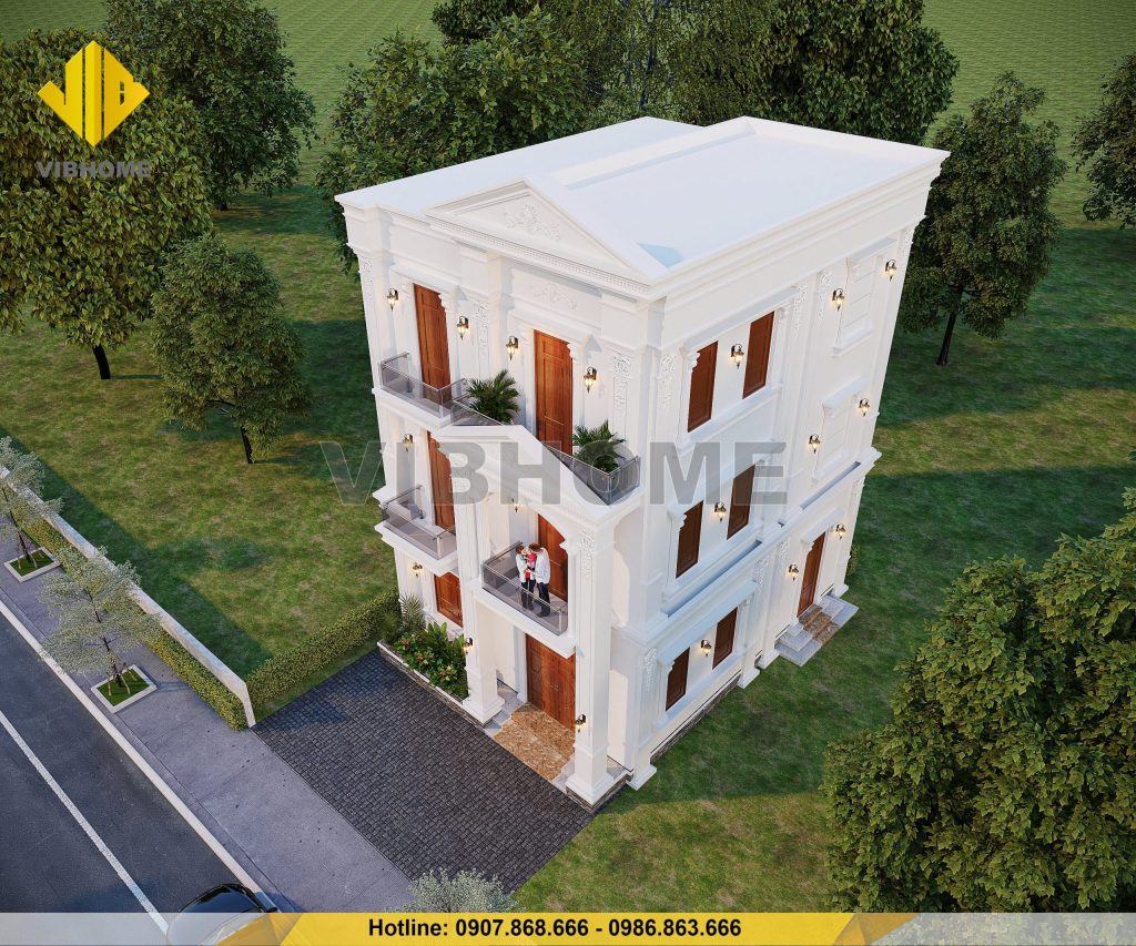 Ngôi nhà khi nhìn từ trên xuống