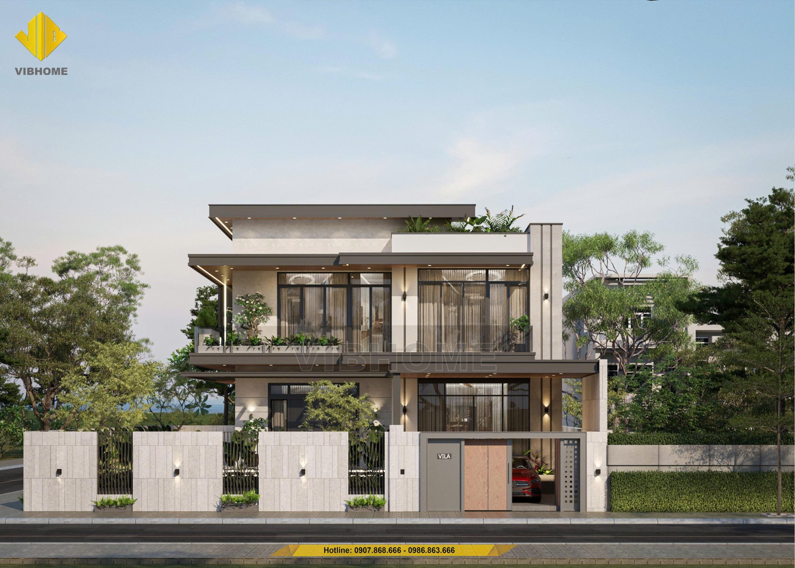 Villa hiện đại đẳng cấp với 2 mặt tiền