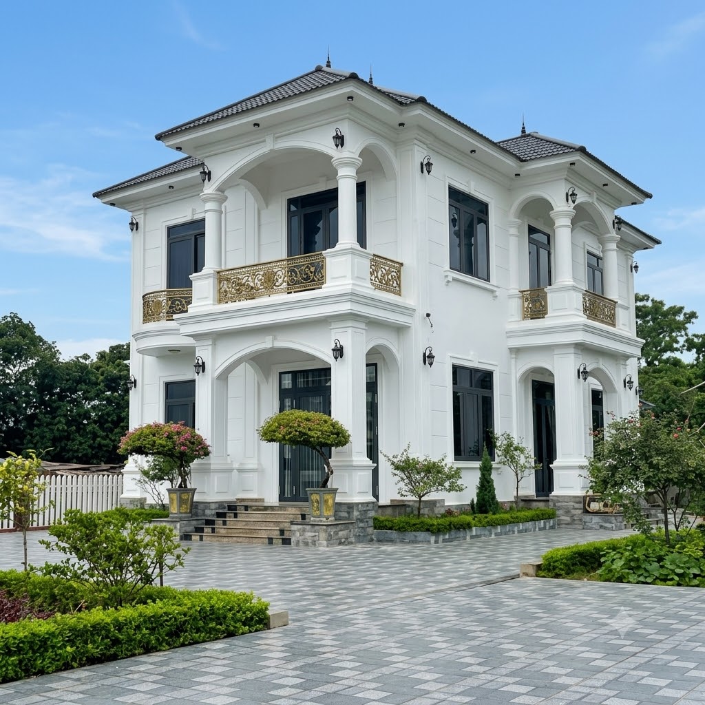 Mẫu Nhà Mái Nhật 2 Tầng Tại Phước Long, Đồng Nai