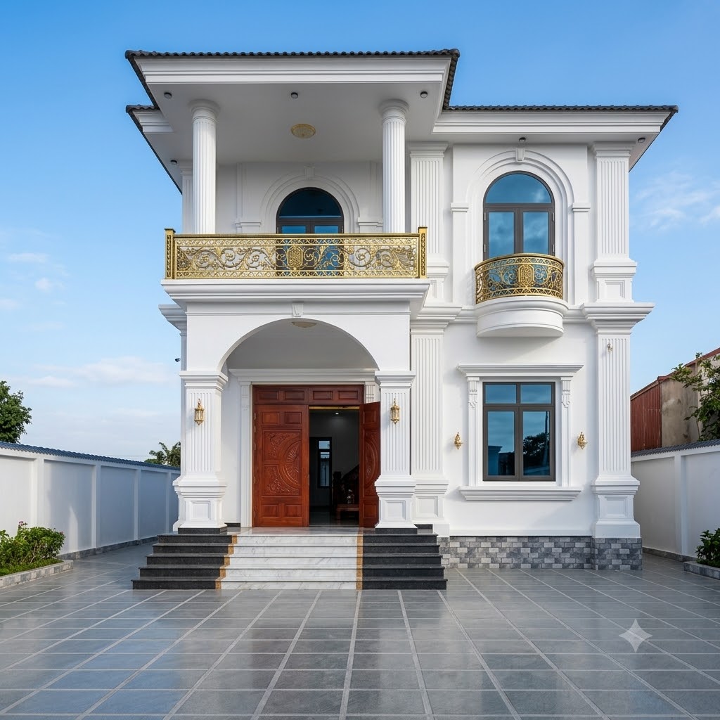 Mẫu Nhà Mái Nhật 2 Tầng Tại Vĩnh Thanh, Cà Mau