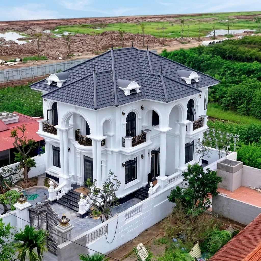 Mẫu Nhà Mái Nhật 2 Tầng Tại Vĩnh Thanh, Cà Mau