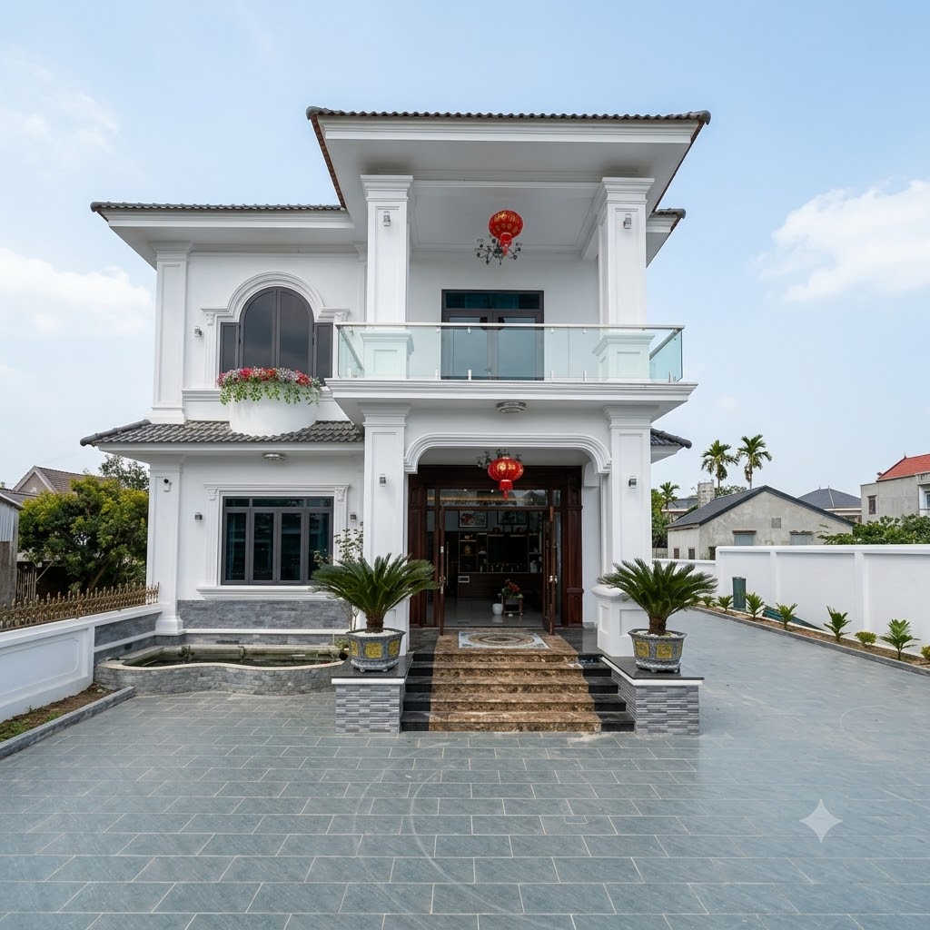 Mẫu Nhà Mái Nhật 2 Tầng Tại Long Hà, Đồng Nai