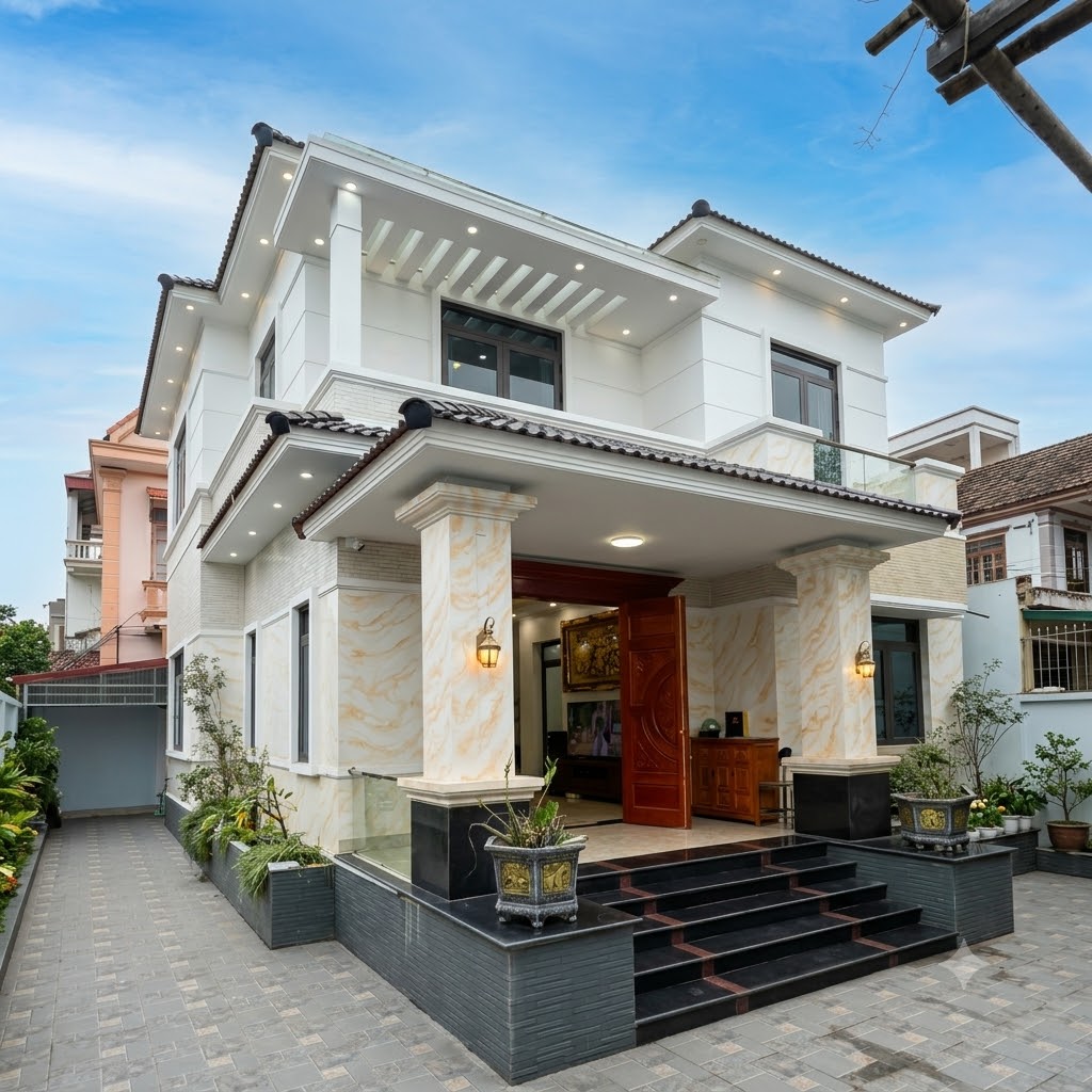Mẫu Nhà Mái Nhật 2 Tầng Tại Châu Thới, Cà Mau