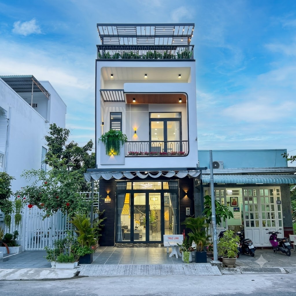 Mẫu nhà phố 2 tầng tại Vĩnh Lợi, Cà Mau
