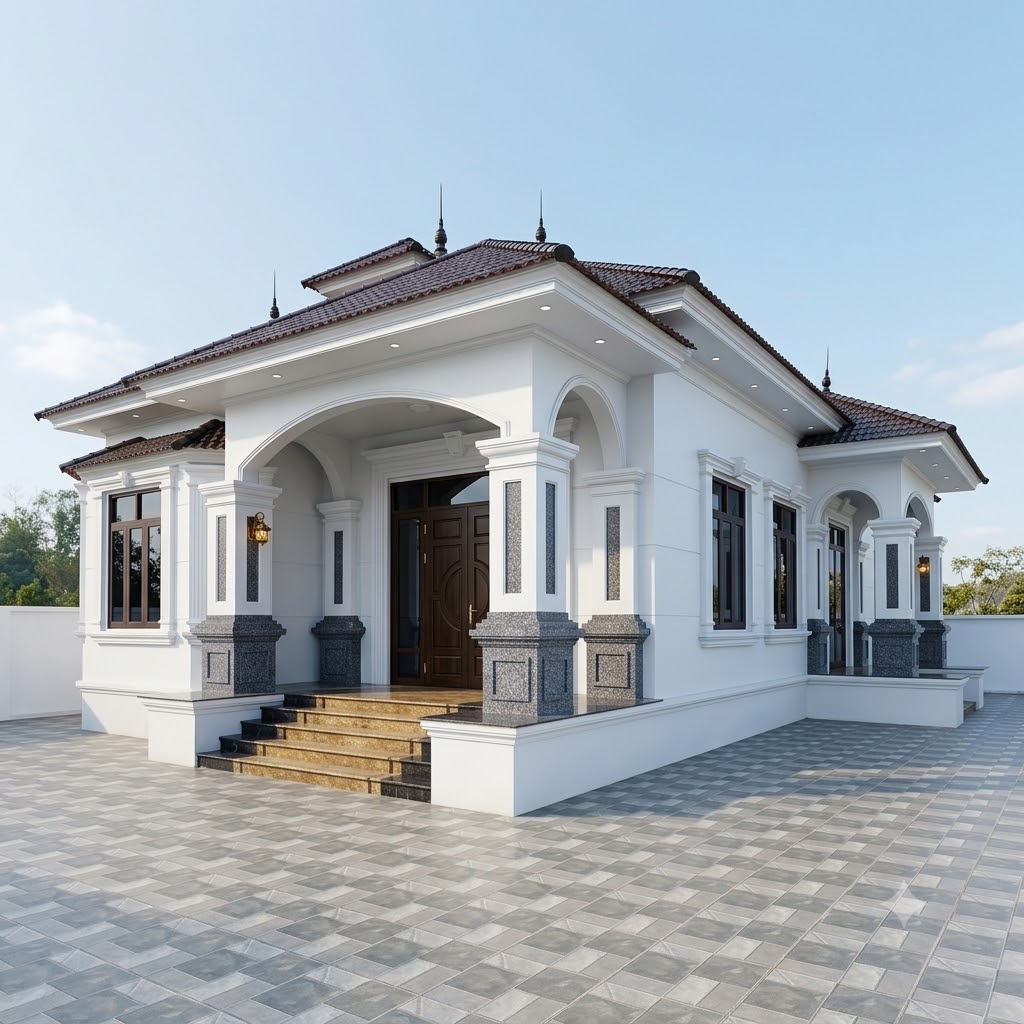 Mẫu Nhà Mái Nhật 2 Tầng Tại Châu Thới, Cà Mau