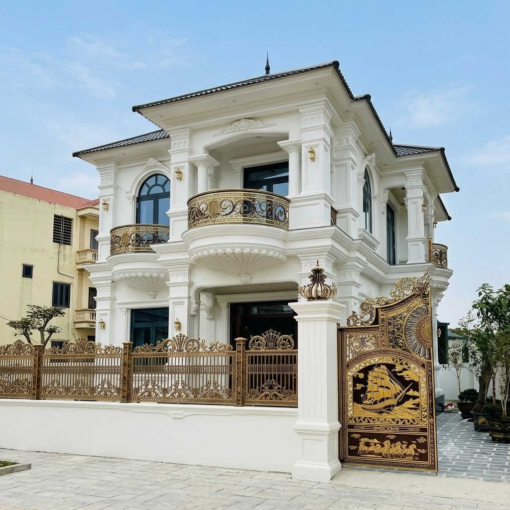 Mẫu Nhà Mái Nhật 2 Tầng Tại Phước Tân, Đồng Nai