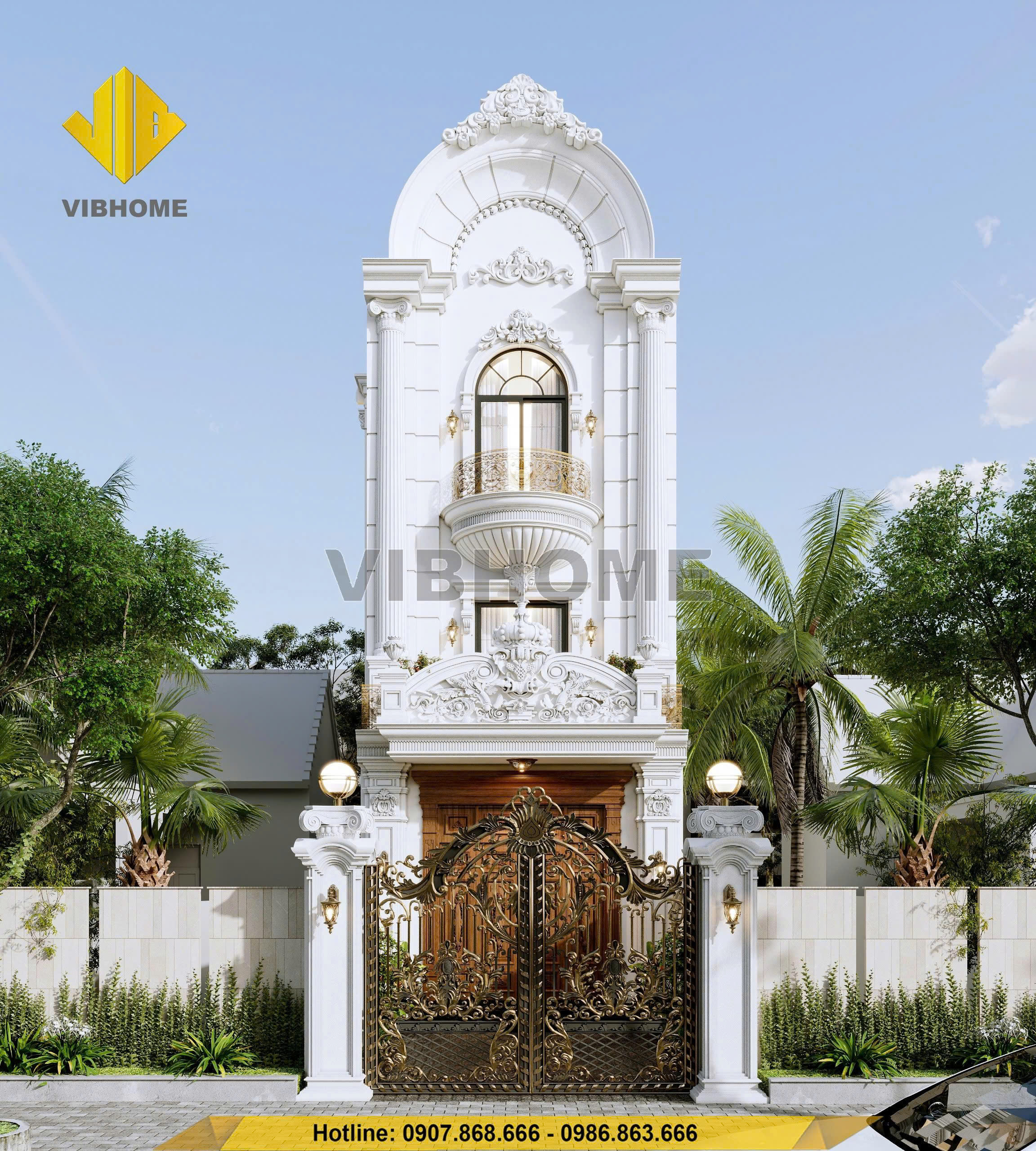 Thiết Kế Thi Công Biệt Thự Tân Cổ Tại Sam Mứn, Điện Biên