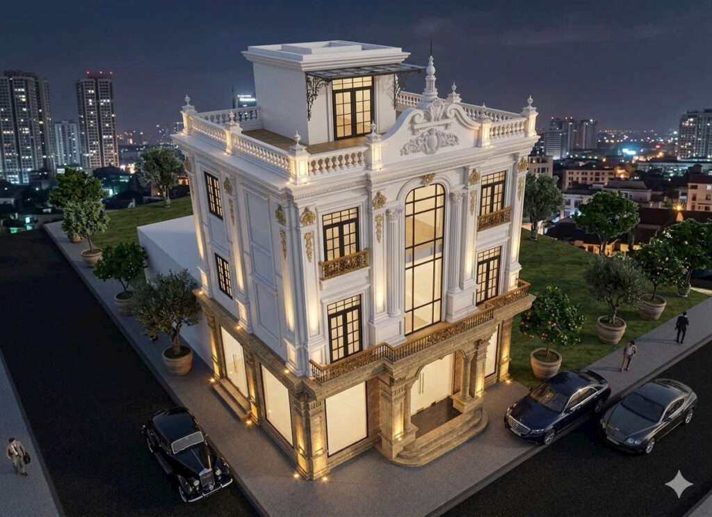 Thiết Kế Thi Công Biệt Thự Tân Cổ