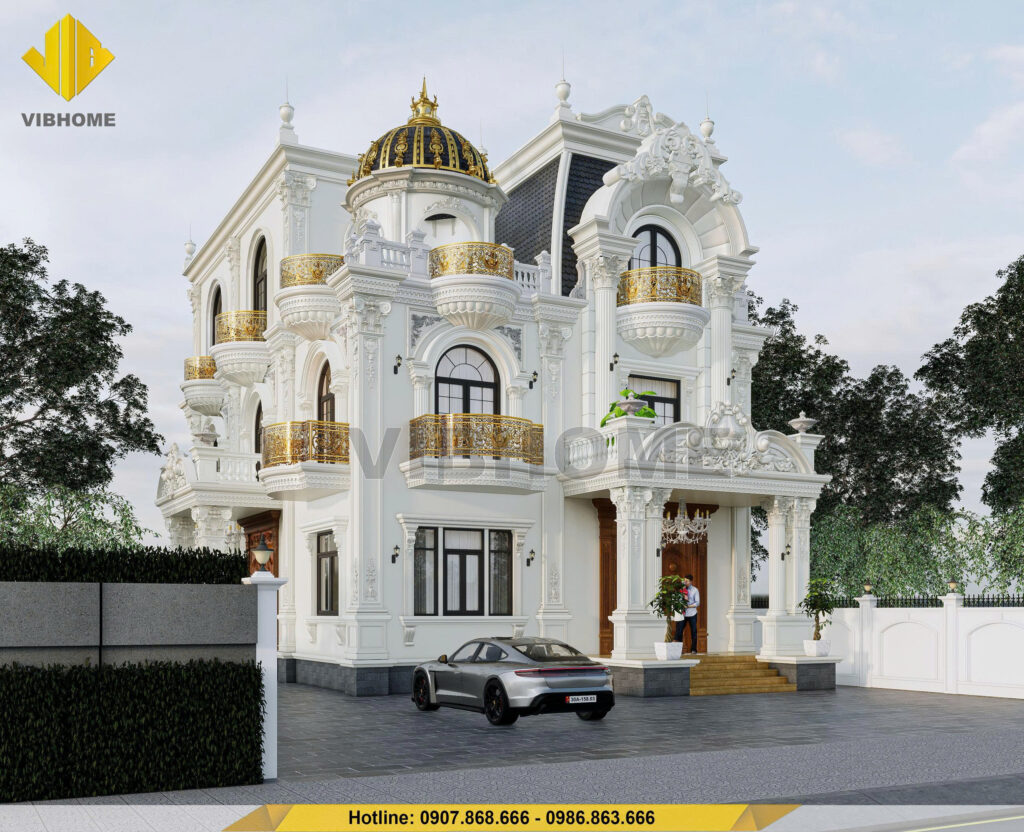 Thiết Kế Thi Công Biệt Thự Tân Cổ