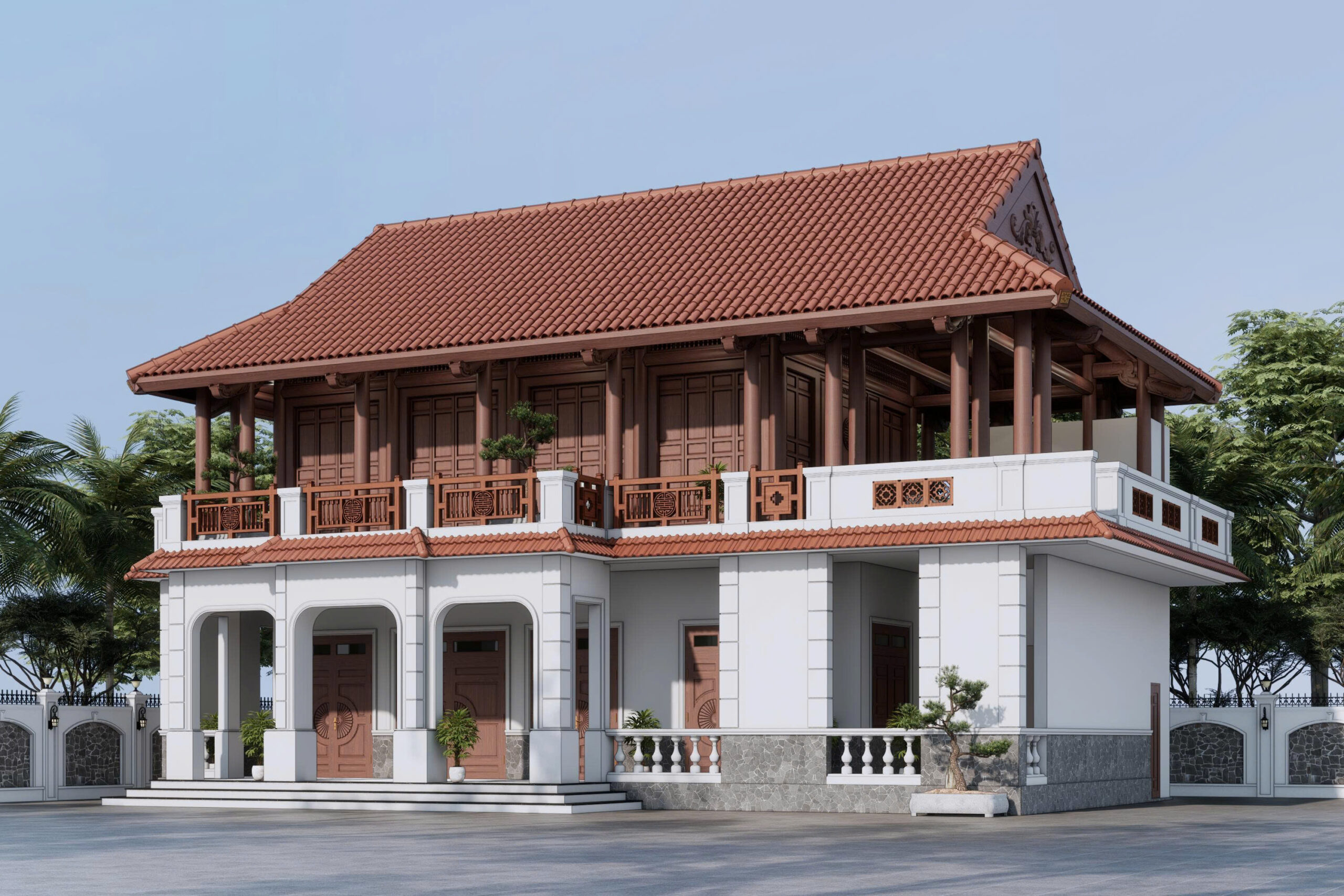 Thiết kế thi công nhà tam hợp viện tại Huế