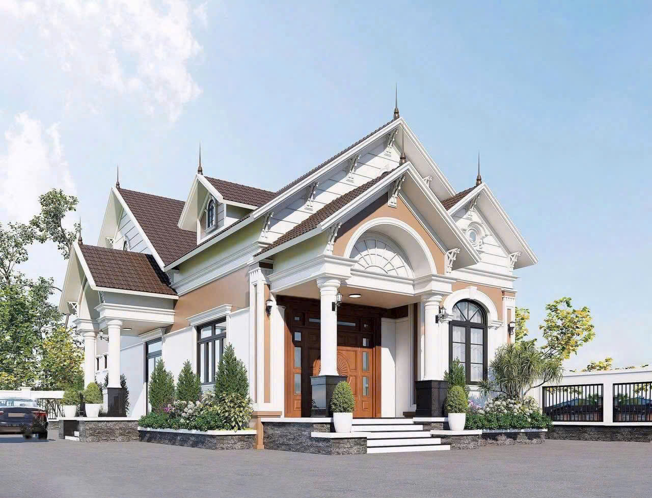 Thiết Kế Thi Công Nhà Mái Thái Tại Nghĩa Thành, Hồ Chí Minh