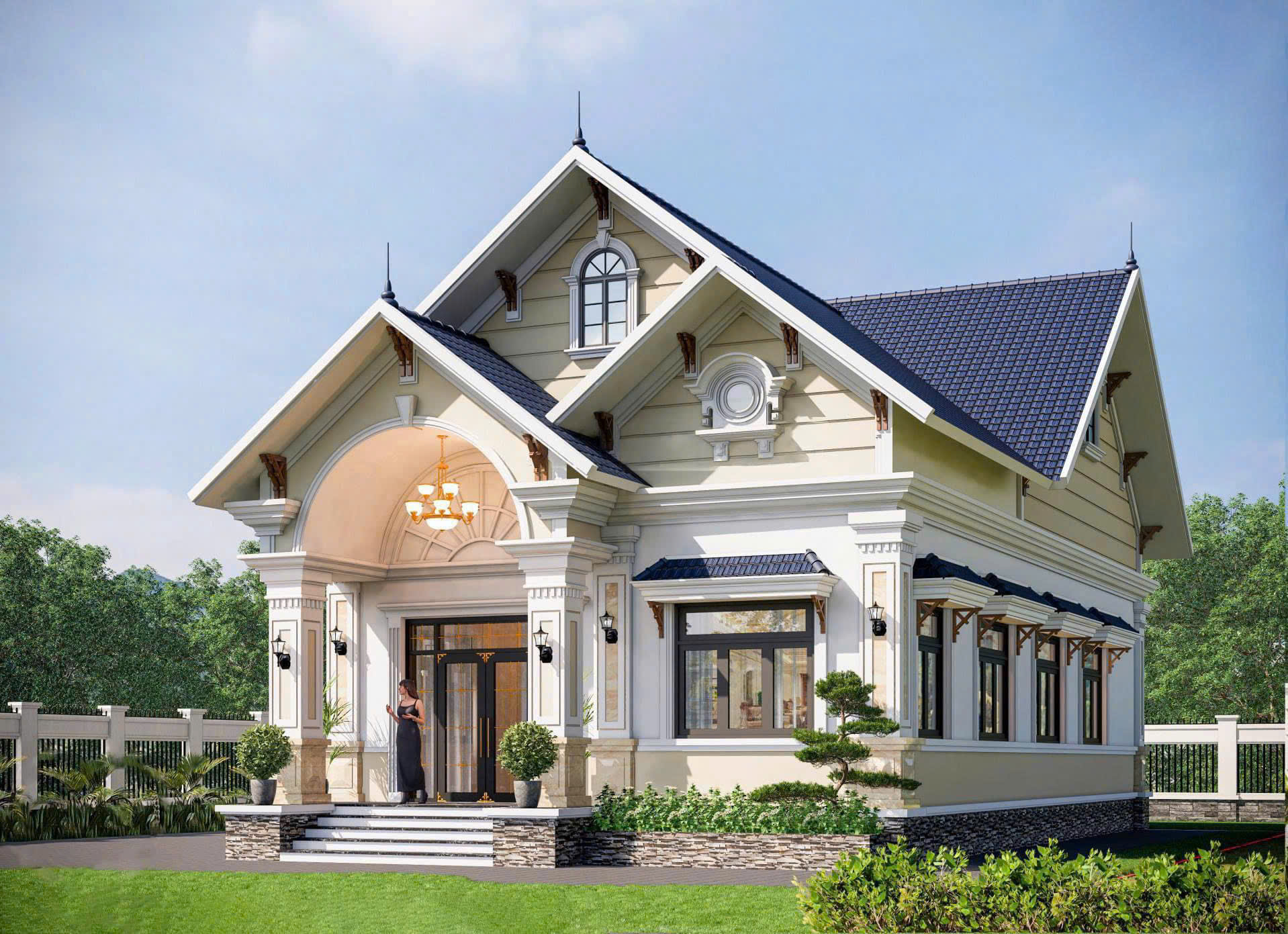 Thiết Kế Thi Công Nhà Mái Thái Tại Vĩnh Thanh, Cà Mau