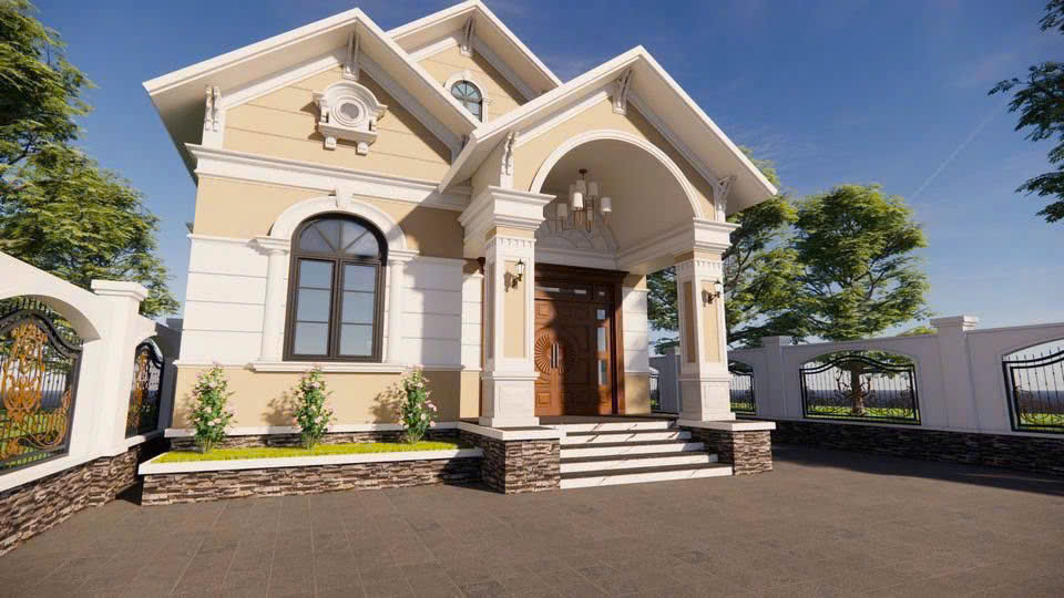 Thiết Kế Thi Công Nhà Mái Thái Tại Tống Trân, Hưng Yên