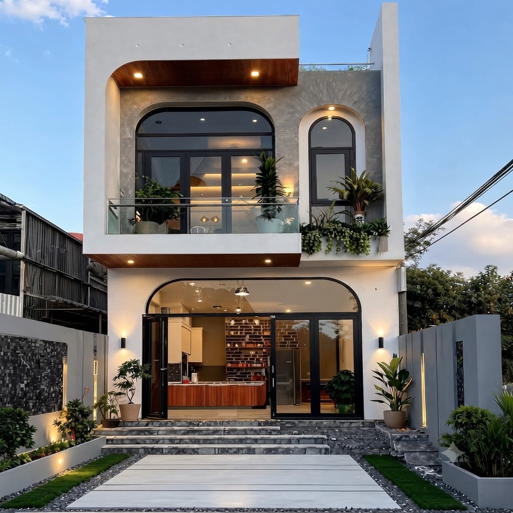 Mẫu nhà phố 2 tầng tại Đại Hải, Tp Cần Thơ