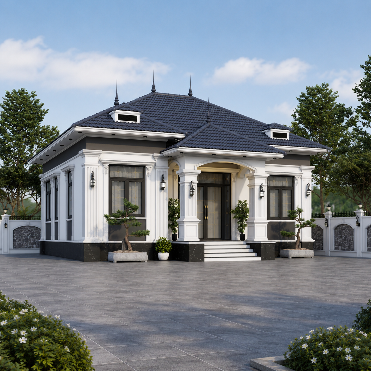 Thiết Kế Thi Công Nhà Mái Nhật Tại Châu Thới, Cà Mau