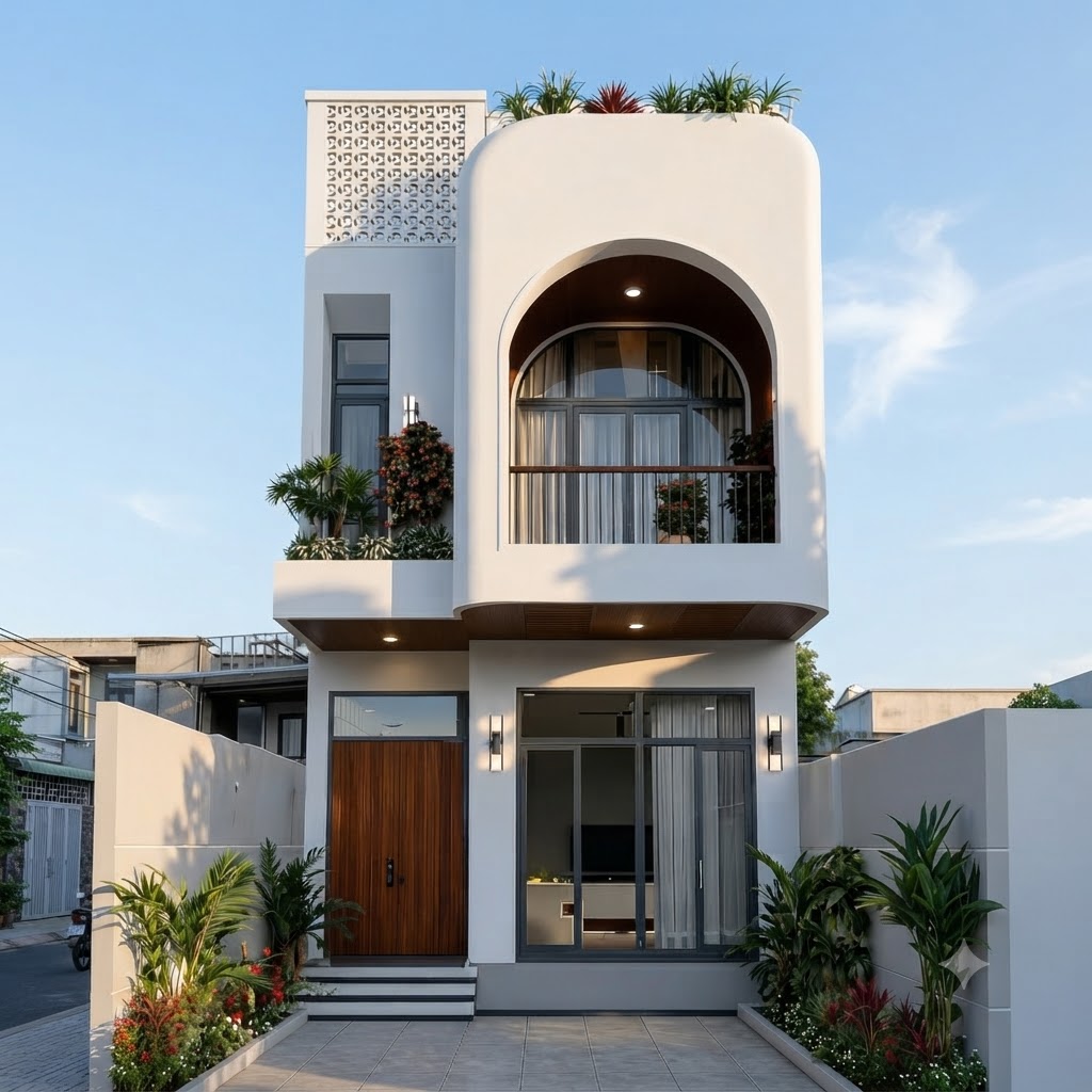 Mẫu nhà phố 2 tầng tại Mường Toong, Điện Biên