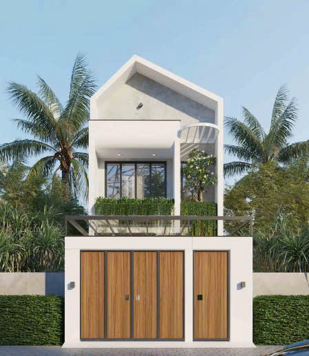 Mẫu nhà phố 2 tầng tại Hưng Hội, Cà Mau