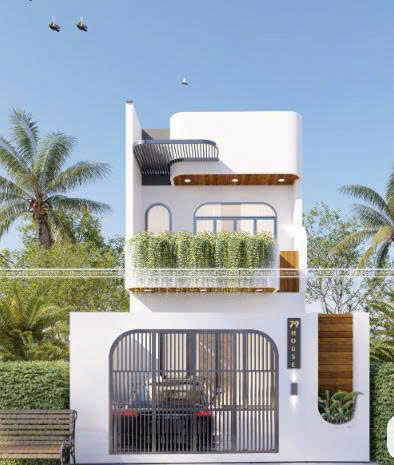 Mẫu nhà phố 2 tầng tại Thạnh Phong, Vĩnh Long