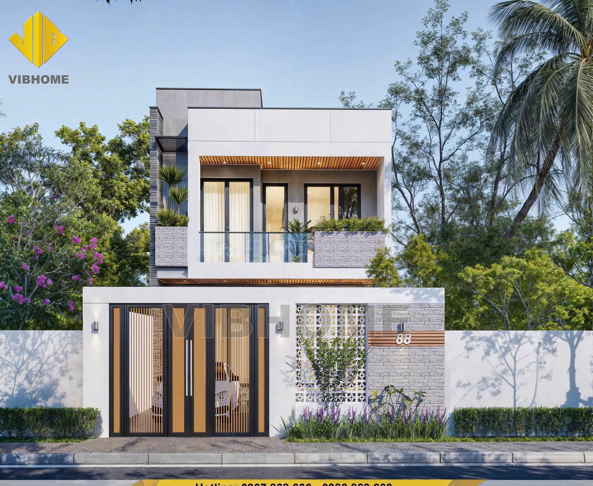 Mẫu nhà phố 2 tầng tại Ba Tri, Vĩnh Long