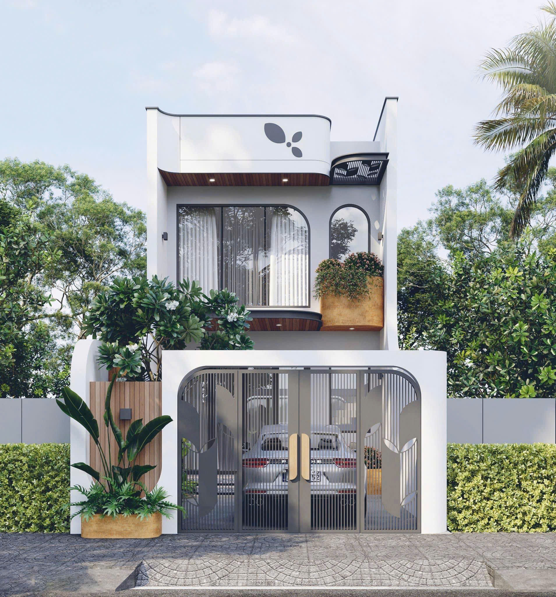 Mẫu nhà phố 2 tầng tại Châu Thới, Cà Mau